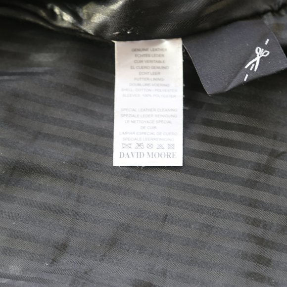 David Moore Leather Jacket / Large or Medium - Picture 5 of 5